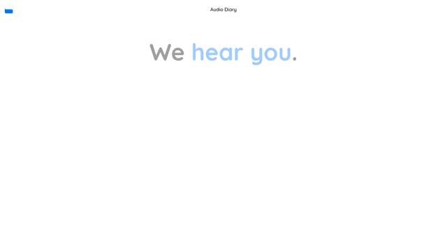 Thumbnail image for Audio Diary