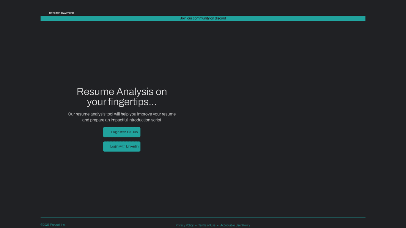 Precruit screenshot