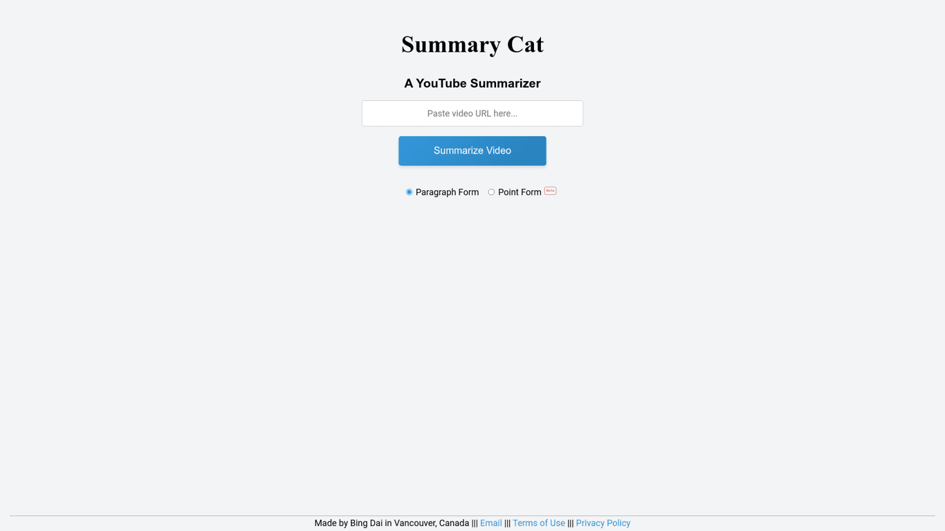 Summary Cat screenshot