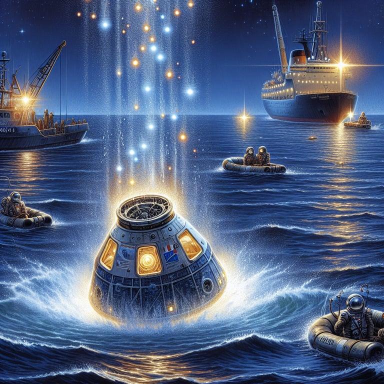Banner for SpaceX Crew-10 Splashes into History with Pacific Ocean Landing!