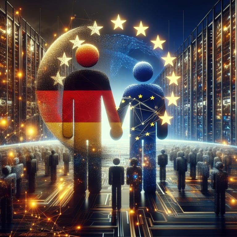 Banner for German Giants Unite for AI Data Center Dream with EU Support