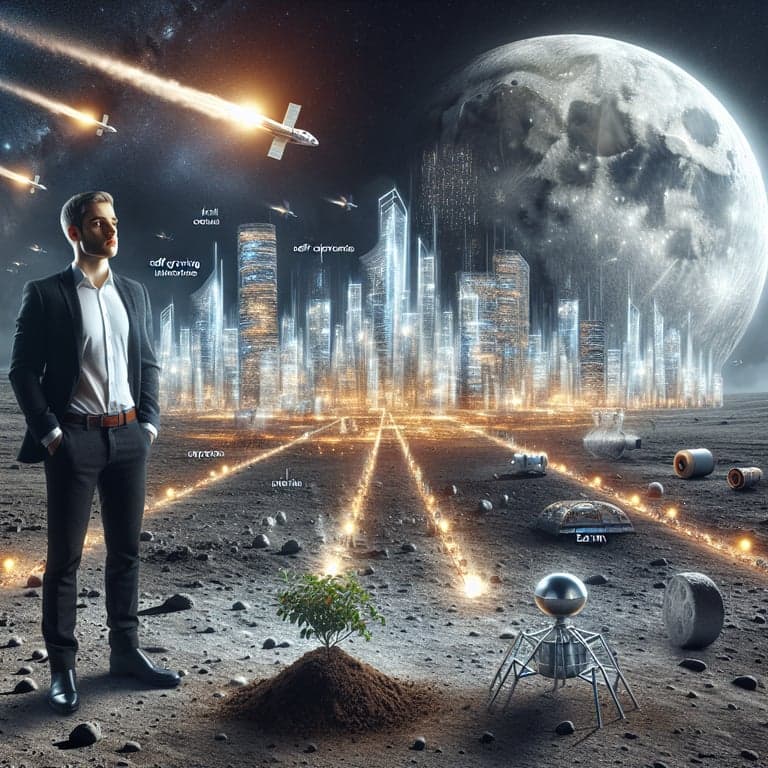 Banner for Elon Musk Sets His Sights on the Moon: Plans for a Self-Growing Lunar City Revealed!