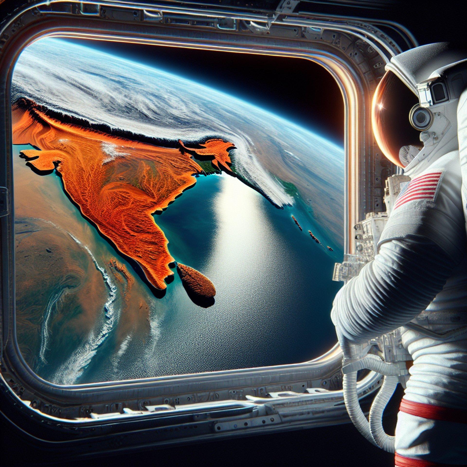 Banner for NASA Astronaut's Near-Infrared Image from Space Reveals the Majestic Ganga River Delta