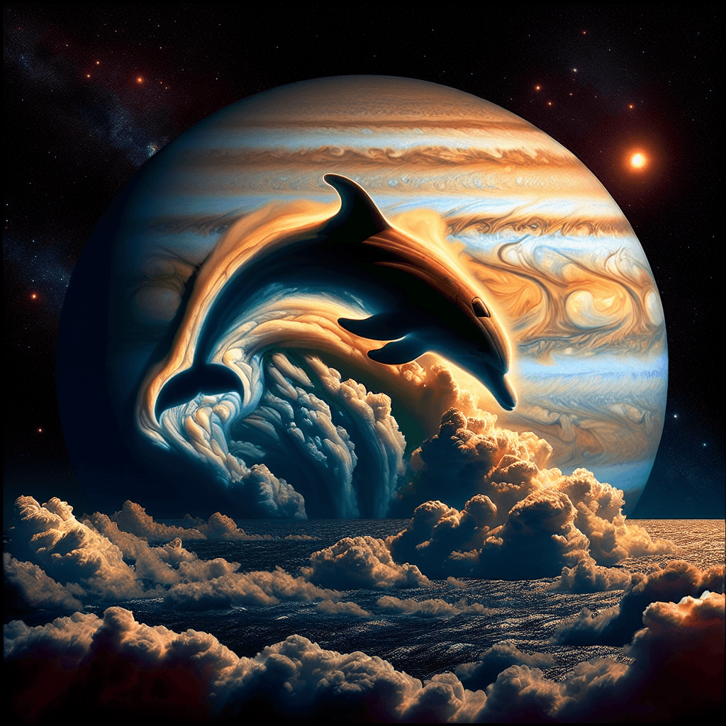 NASA's Juno Spots Dolphin in Jupiter's Clouds - But It's a Trick of the Eye!