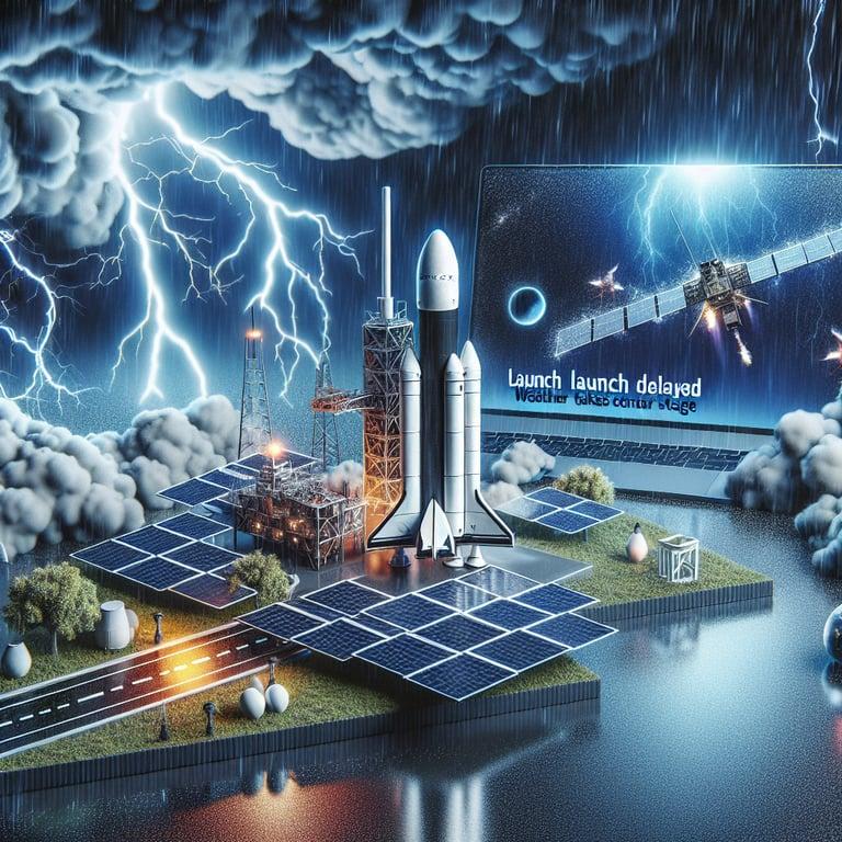 Banner for SpaceX Starlink Launch Delayed: Weather Takes Center Stage