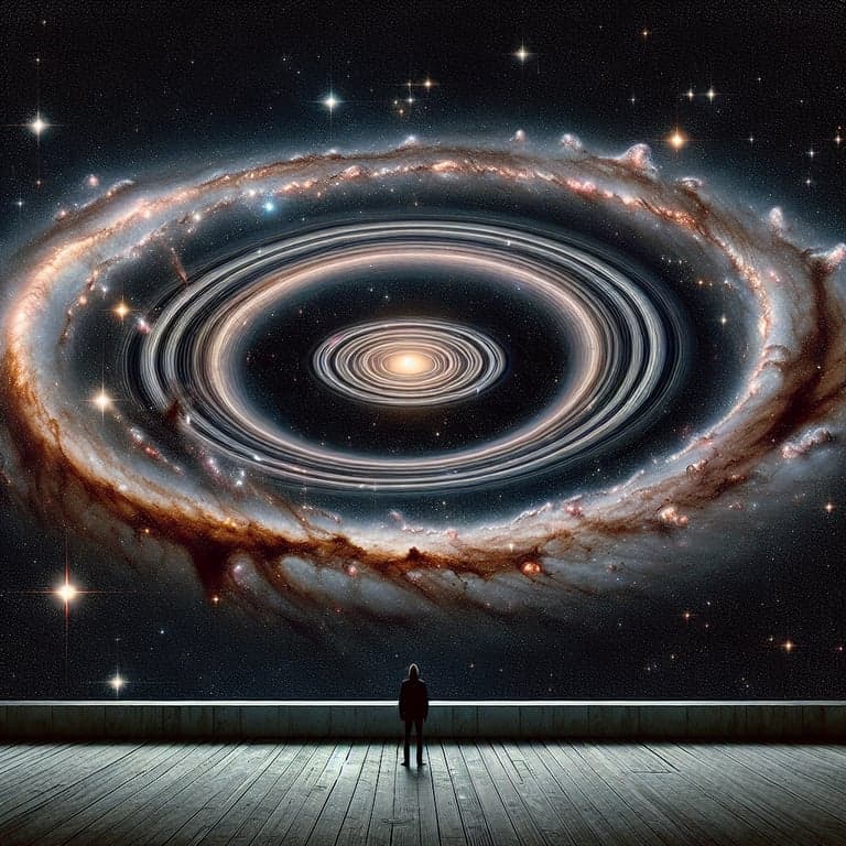 NASA's Hubble Witnesses Galactic Spectacle: Nine Rings of LEDA 1313424