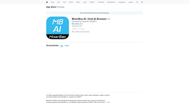 Thumbnail image for MixerBox Chat AI