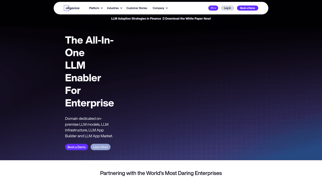 Allganize screenshot