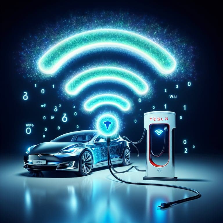 Banner for Tesla Powers Up Wall Connector with WPA3 Wi-Fi Upgrade!