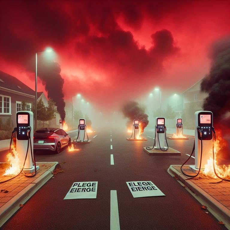 Banner for Fuming Over Musk: Tesla Charging Stations Torched in Massachusetts Amid Political Backlash