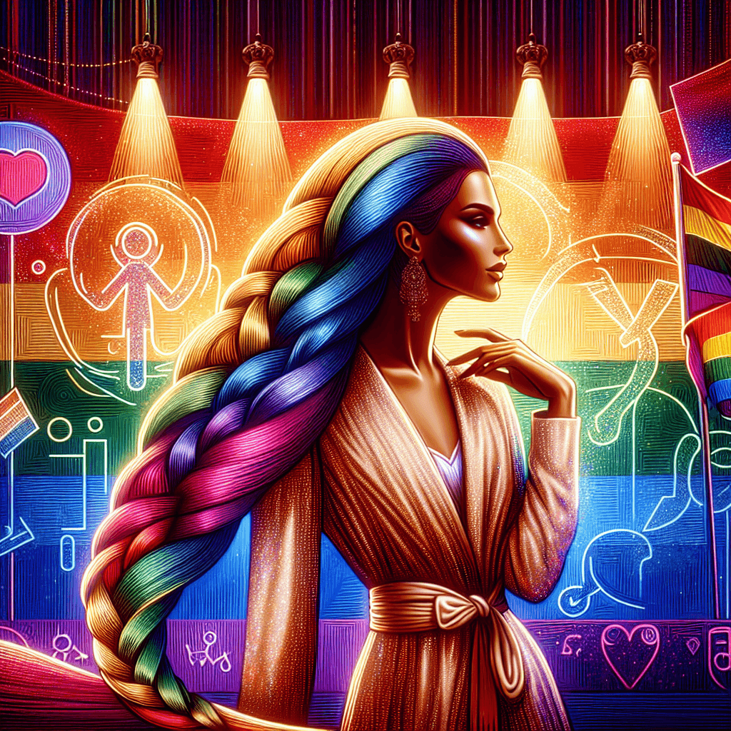 Banner for Vivian Wilson Dazzles in 40-Foot Braid for Wildfang's Pride Month Campaign