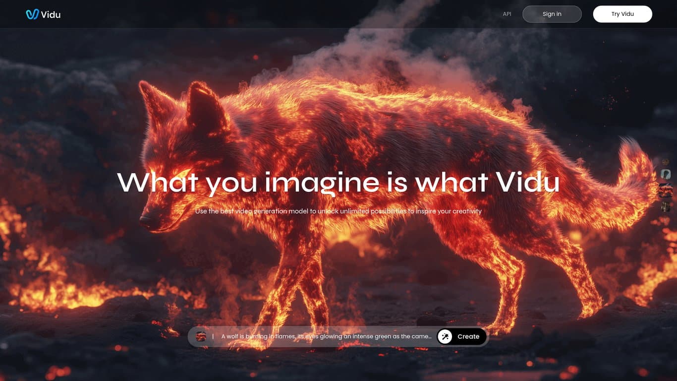 Vidu AI Video Generator screenshot