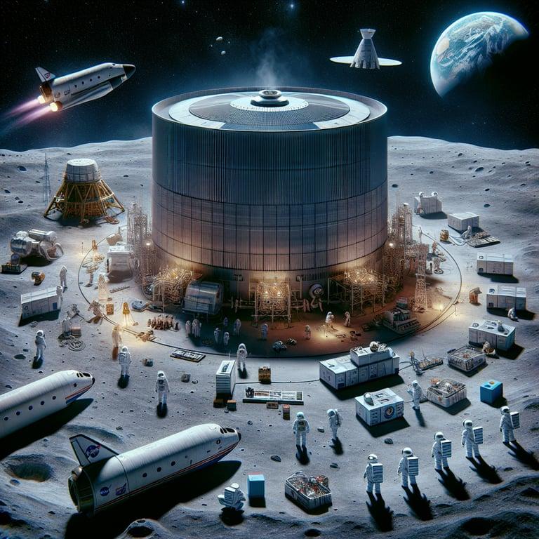 Banner for NASA's Lunar Leap: Building a Nuclear Reactor on the Moon to Outpace Rivals