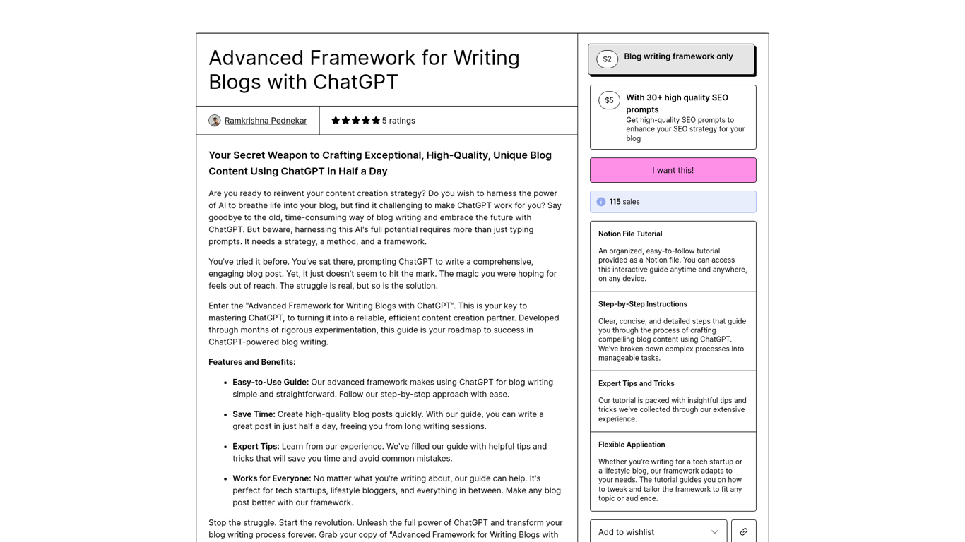 Advanced Framework for writing Blogs Review, Pricing & Alternatives ...