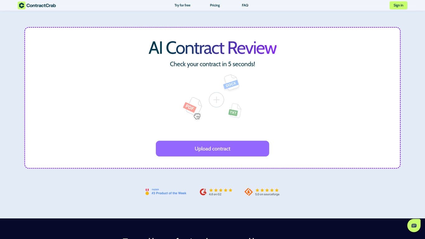 ContractCrab screenshot