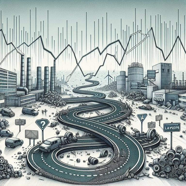Banner for Europe's Auto Industry: Navigating a Road Full of Bumps with Factory Closures and Layoffs