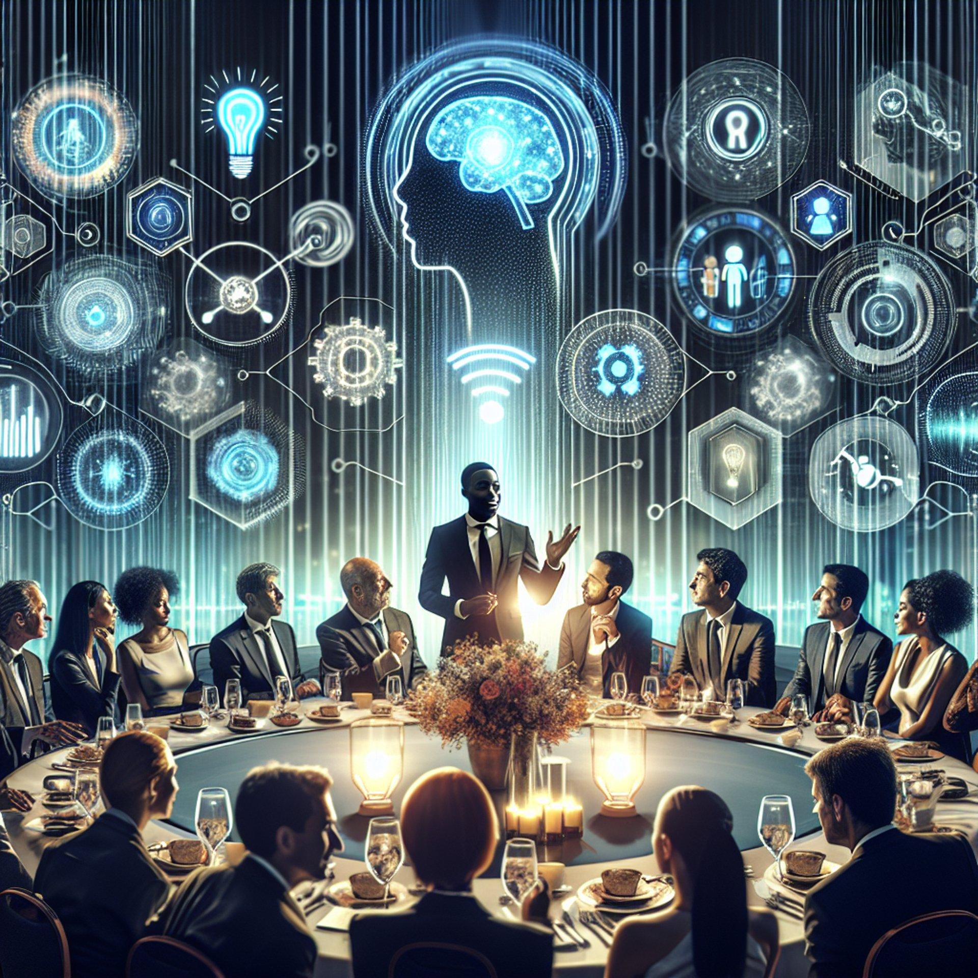 Banner for AI's Promising Outlook: Key Insights from TIME100 Davos Dinner 2025