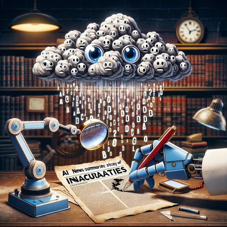 Banner for AI News Summaries: BBC Study Uncovers a Storm of Inaccuracies