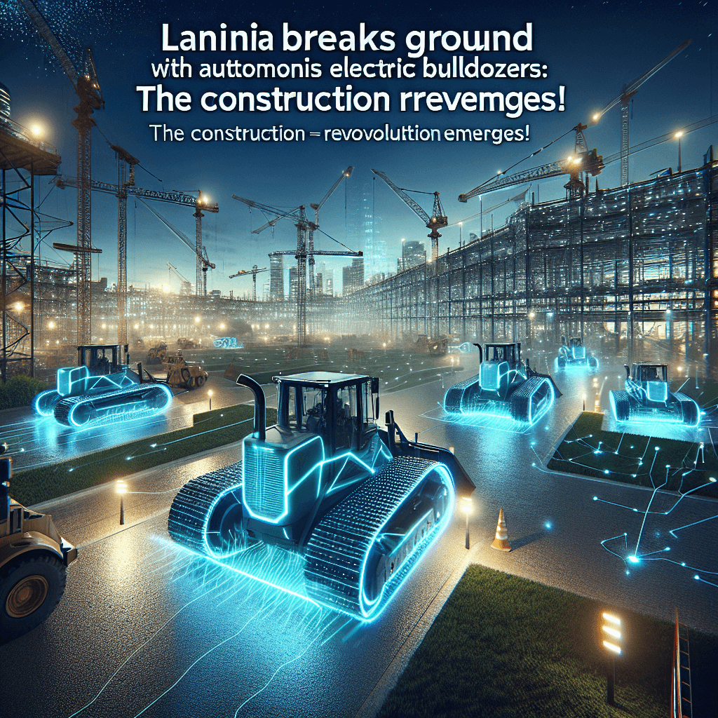 Lumina Breaks Ground with Autonomous Electric Bulldozers: The "Tesla of Construction" Emerges!