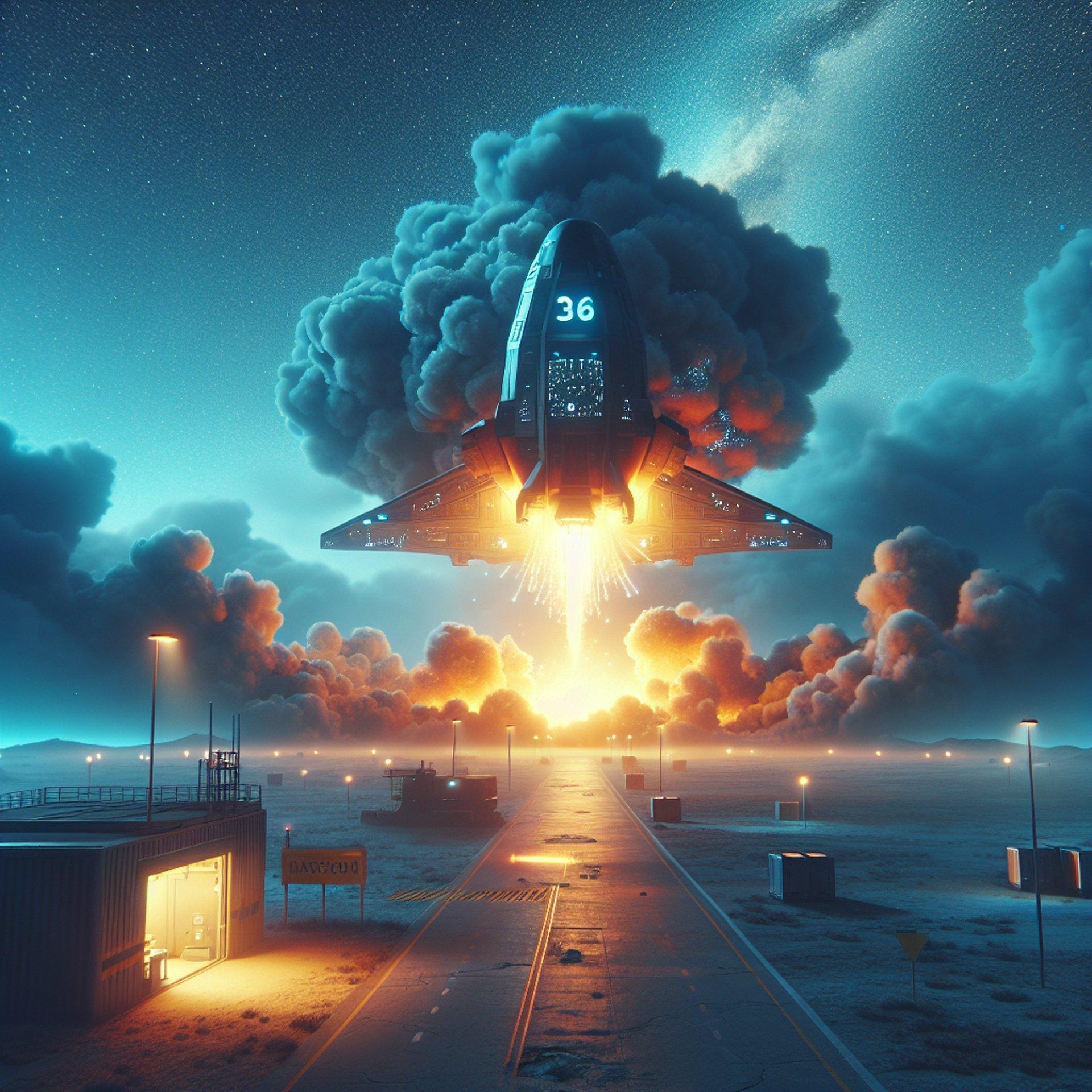 Banner for SpaceX's Ship 36 Goes Kaboom! Explosion Rocks Massey's Test Site