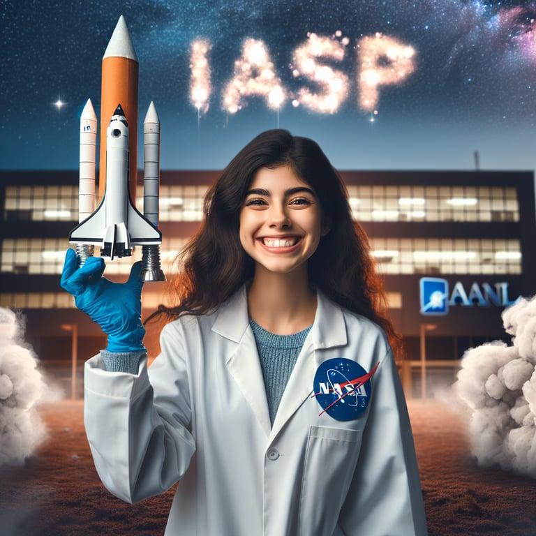 Banner for UANL Student Cynthia Valenzuela Rockets to NASA IASP Victory