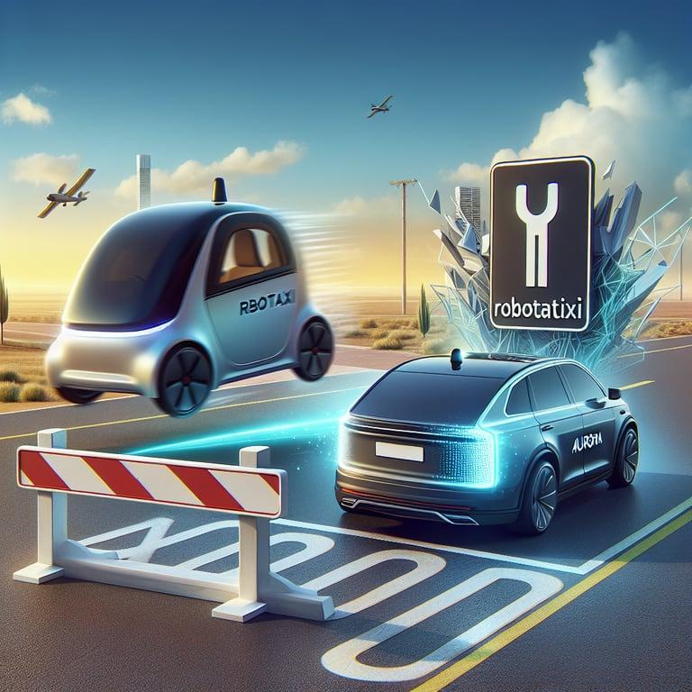 Banner for Tesla Hits a Roadblock: Denied Robotaxi Trademark, While Aurora Says Goodbye to a Co-Founder