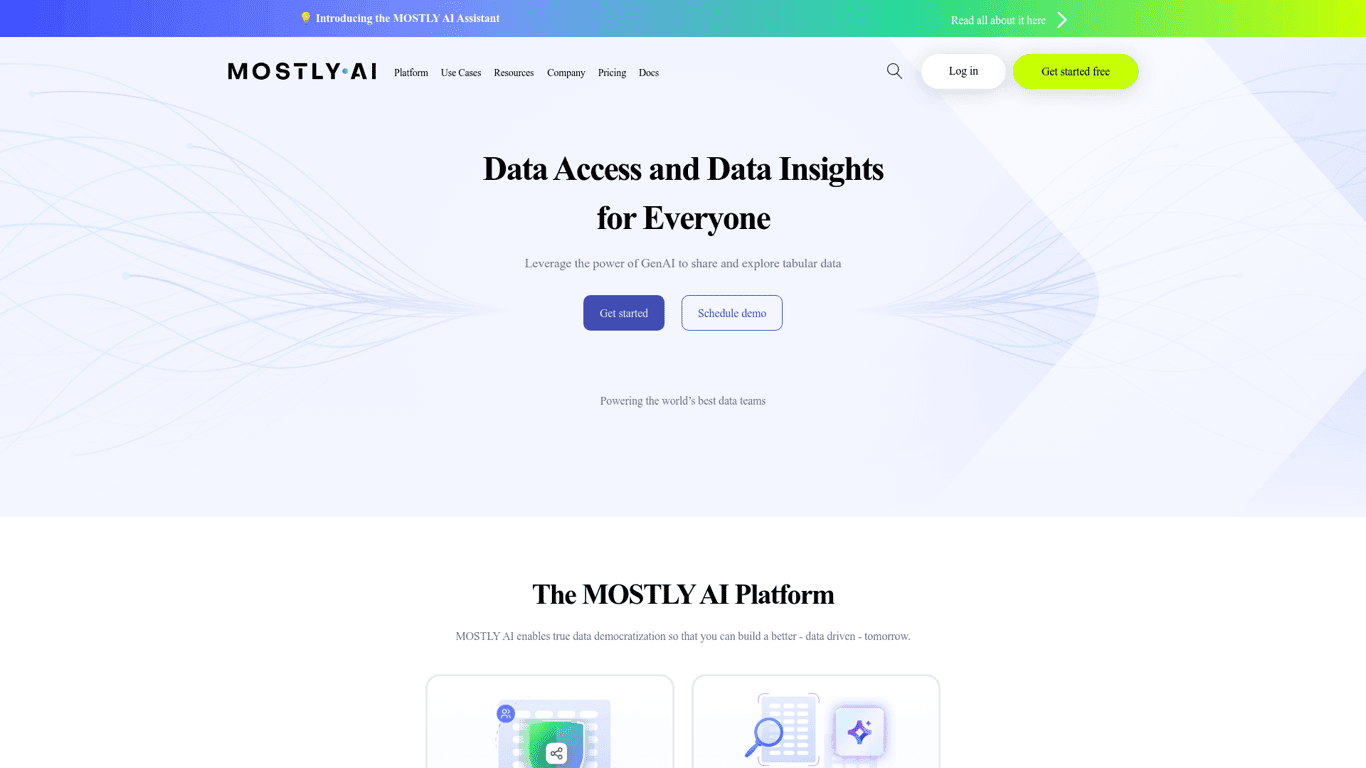 MostlyAI screenshot