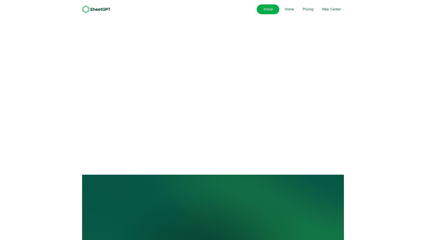 SheetGPT screenshot