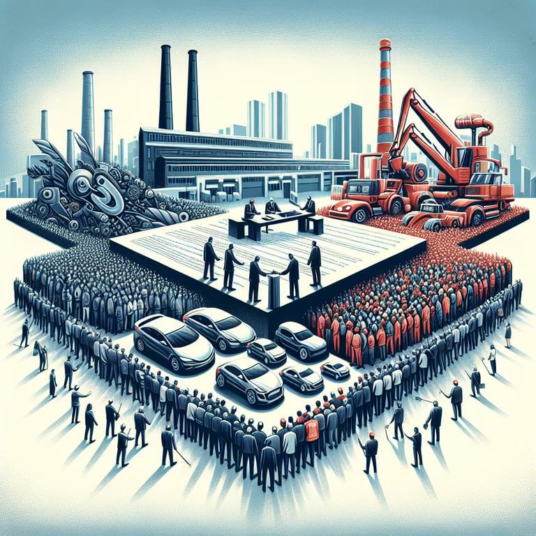 Banner for Rivian and UAW Strike Groundbreaking Neutrality Agreement Amid Looming Unionization