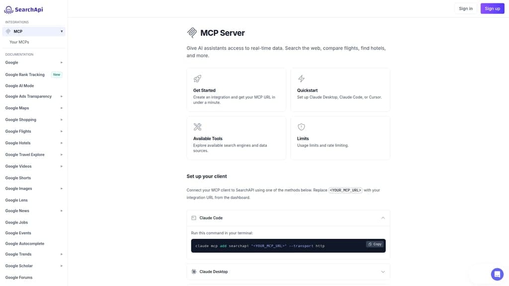 SearchApi screenshot
