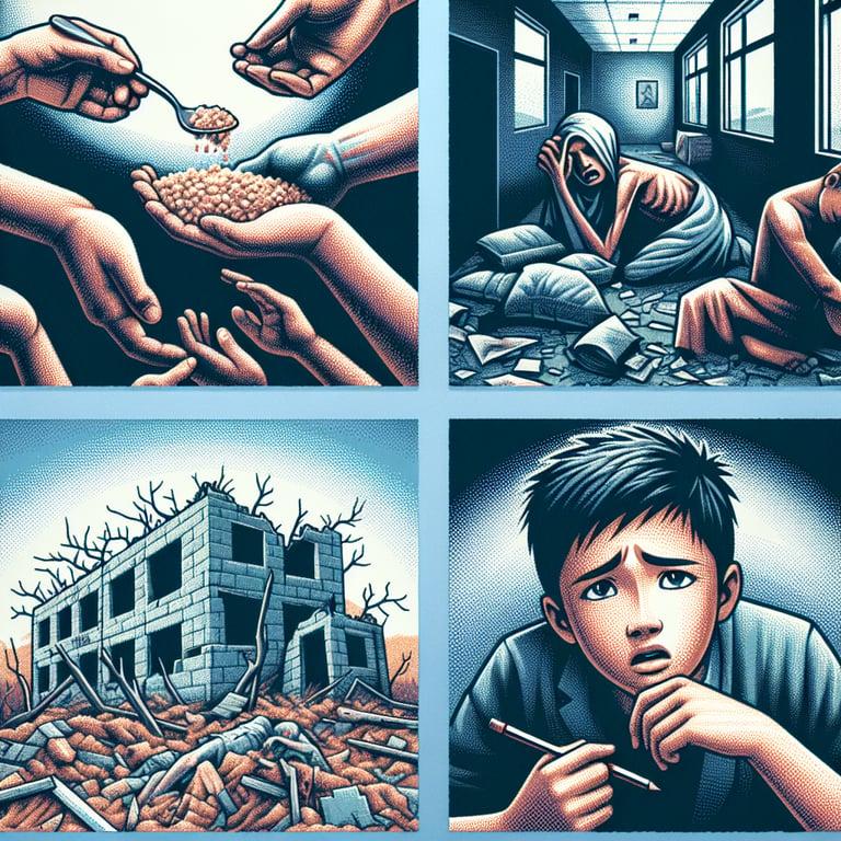 Banner for Gaza Faces Dire Humanitarian Crisis: Starvation, School Destruction, and Memory Loss Among Youth