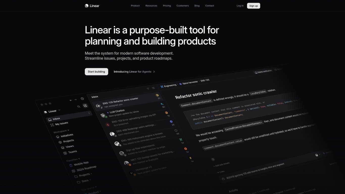 Linear screenshot
