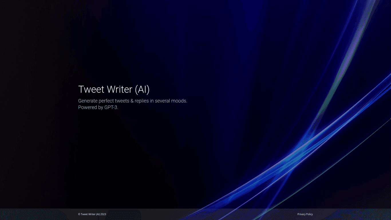 Tweet Writer AI screenshot
