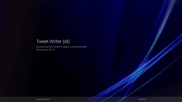Thumbnail image for Tweet Writer AI
