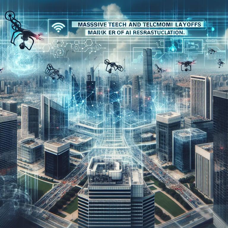 Banner for Massive 2025 Tech and Telecom Layoffs Mark Era of AI Restructuring
