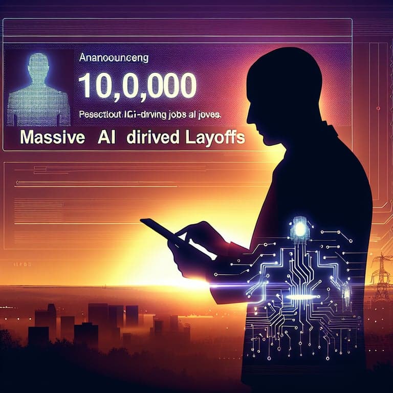 Banner for Billionaire Sends 6am Email Announcing Massive AI-Driven Layoffs - 10,000 Jobs Cut!