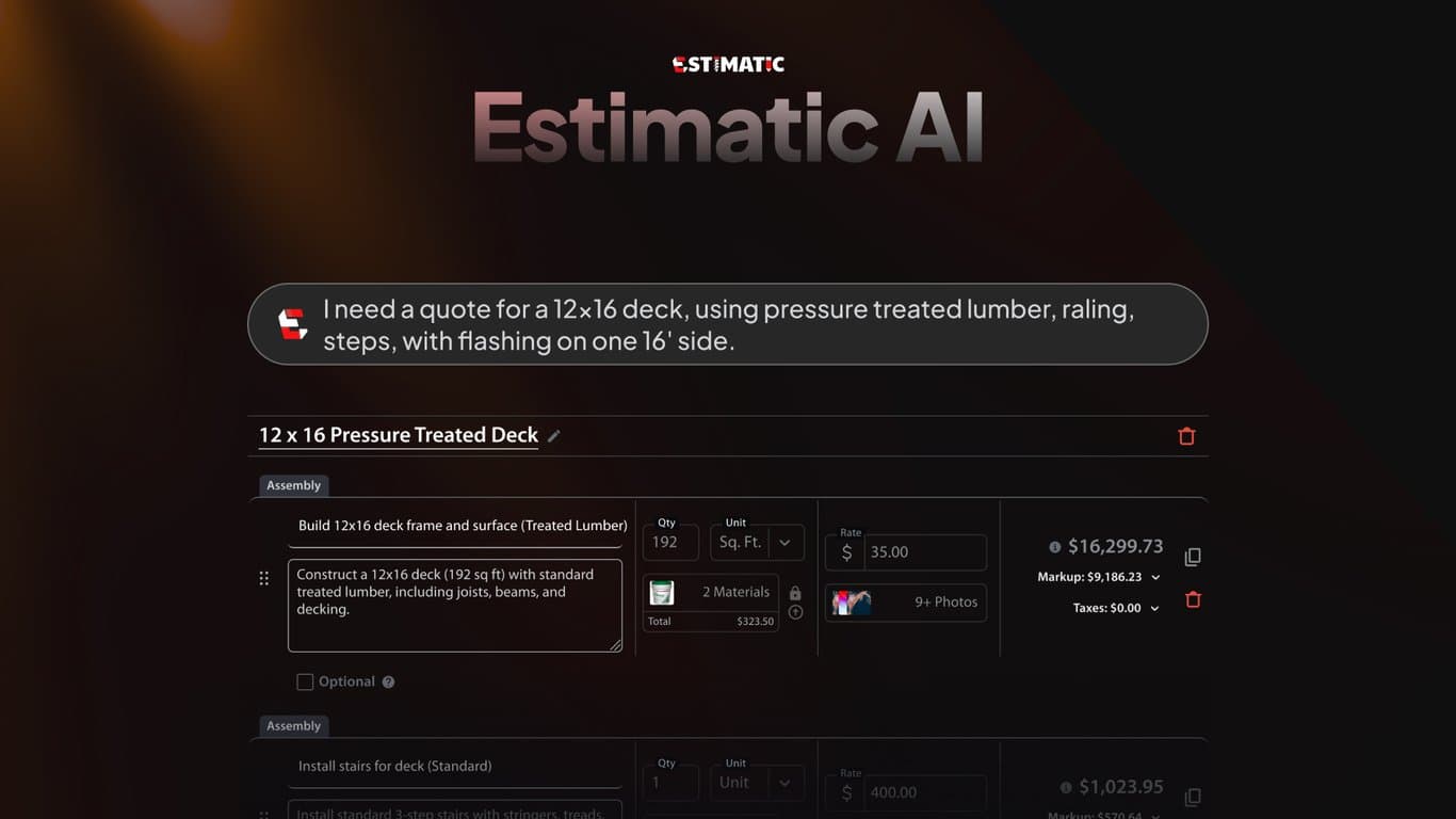 Estimatic.ai screenshot