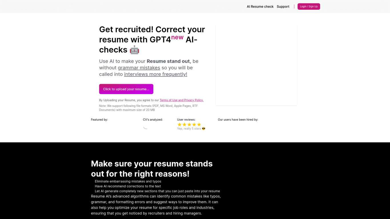 resumecheck.net screenshot