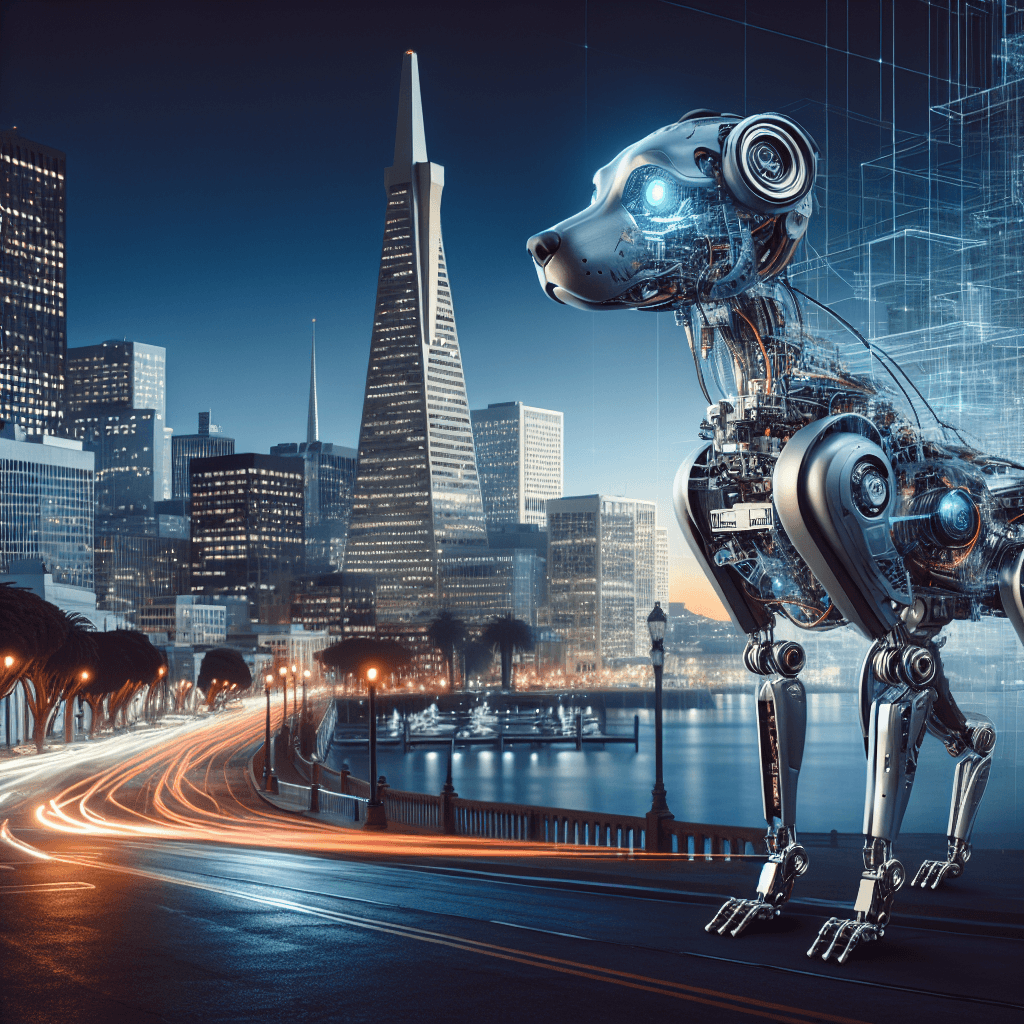 Elon Musk's Robot Dog Stirs San Francisco in Beeple's Latest Art Stunt