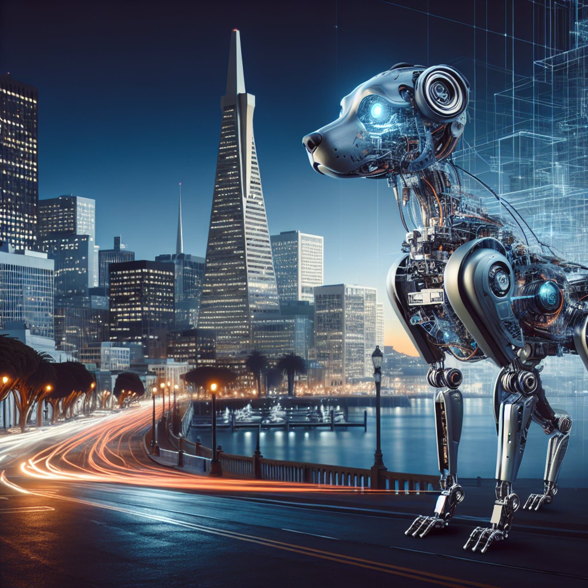 Elon Musk's Robot Dog Stirs San Francisco in Beeple's Latest Art Stunt