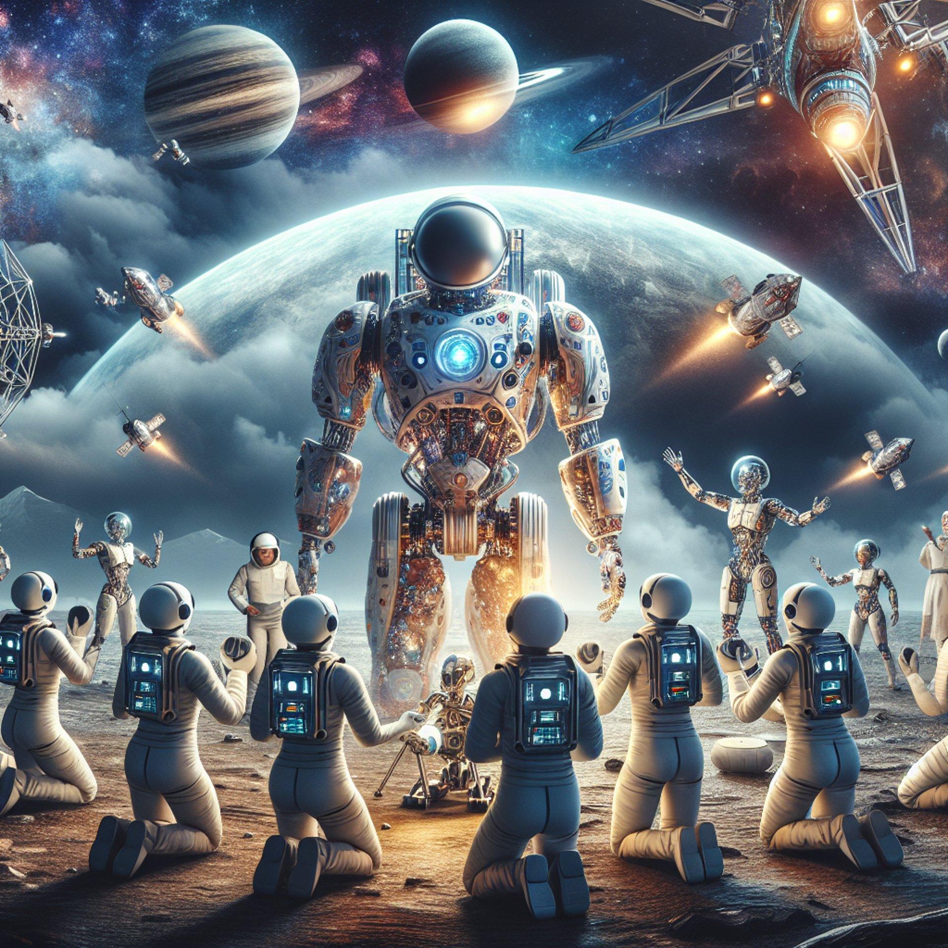 Banner for Humans vs. Robots: The Ultimate Showdown in Space Exploration