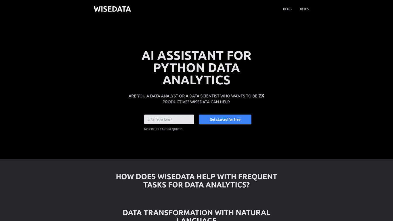 Datawise screenshot