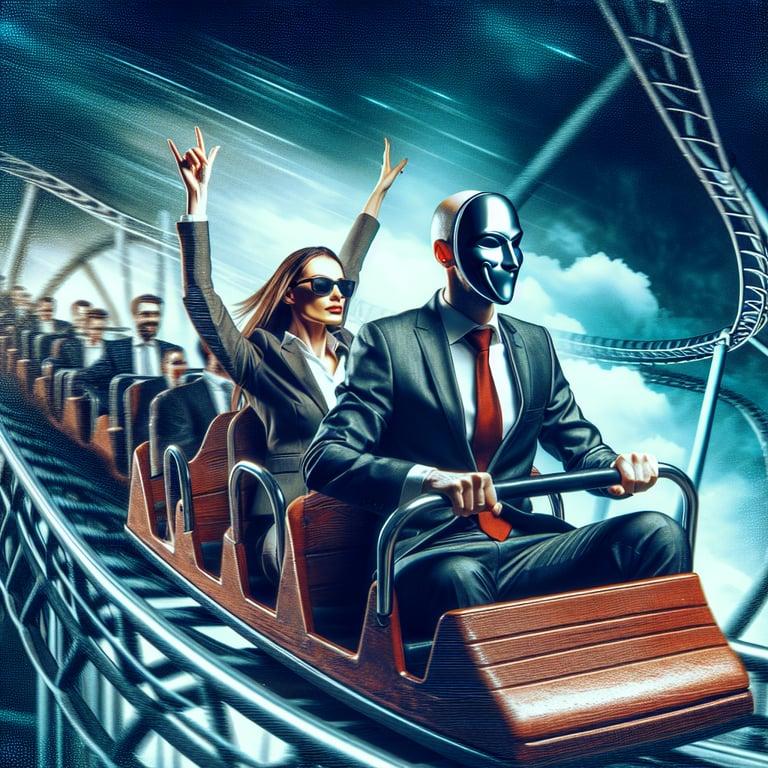 Banner for Linda Yaccarino's Roller Coaster Ride at X with Elon Musk: The Inside Scoop!