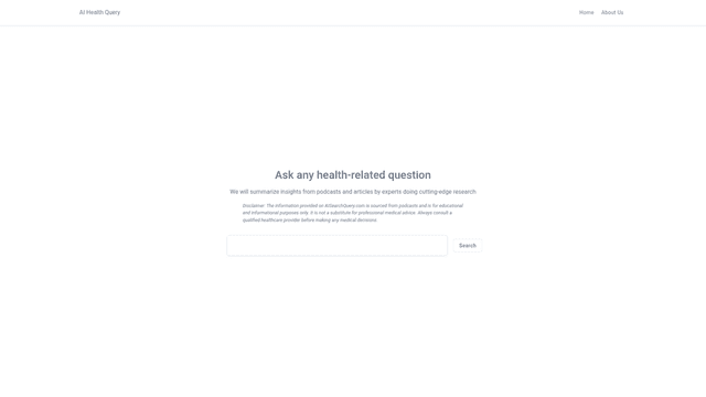 Thumbnail image for AI Health Query
