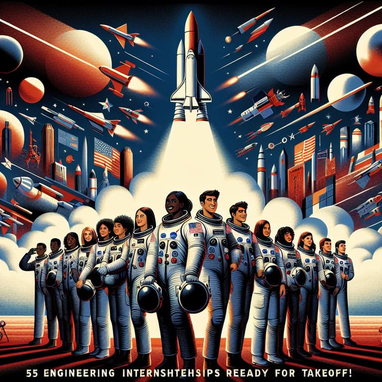 Banner for NASA Launches Stellar Opportunity: 55 Engineering Internships Ready for Takeoff!