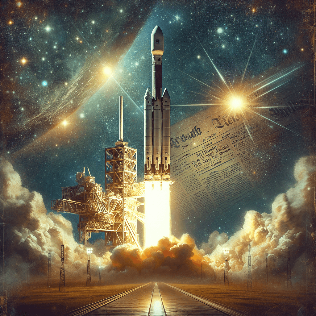 Banner for Elon Musk's Stellar Triumph: Falcon Heavy Rockets into the History Books!