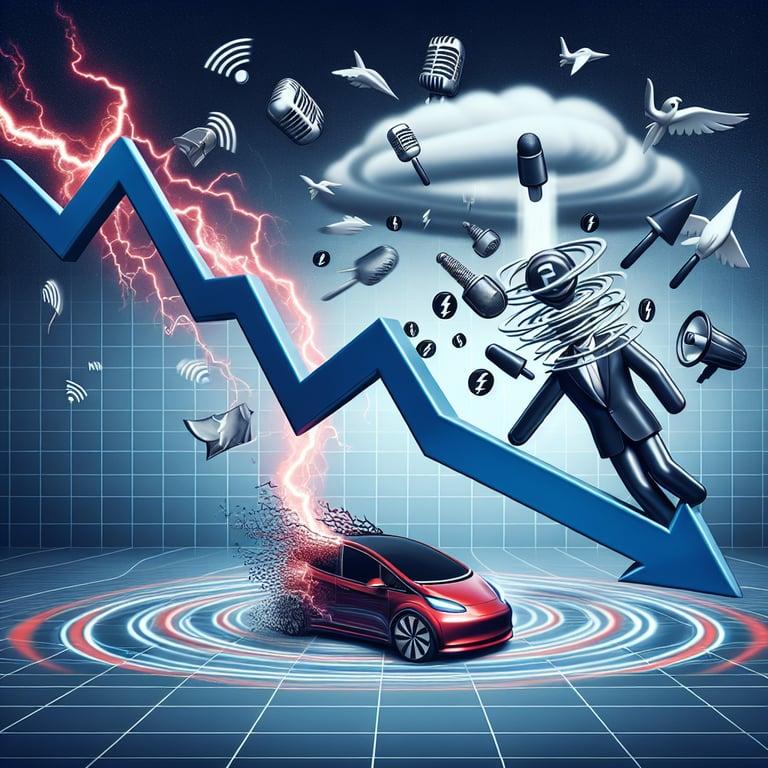 Banner for Tesla's Epic Freefall: Stock Down 46% amid Musk's Political Drama!