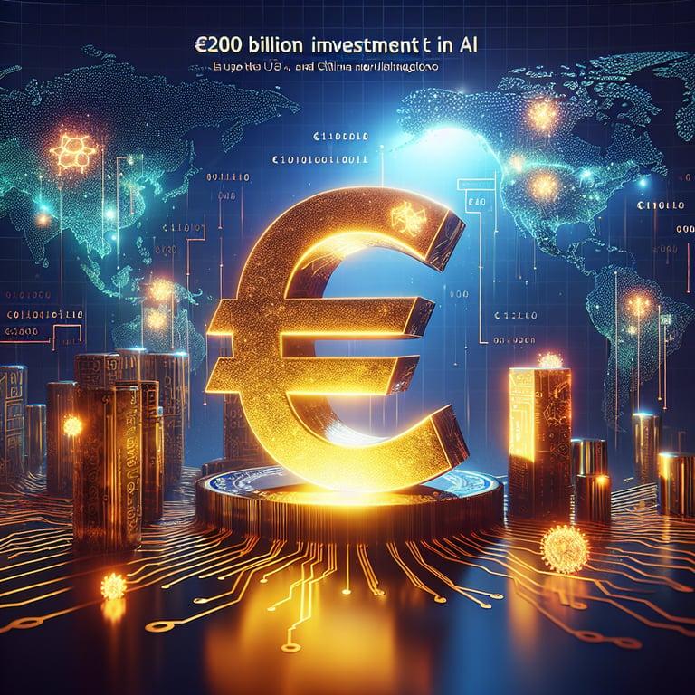 Banner for EU's Bold Move: €200 Billion Investment in AI to Challenge US and China!