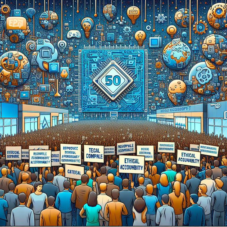Banner for Microsoft's 50th Anniversary Hit with AI Protests: Employees Demand Ethical Accountability!