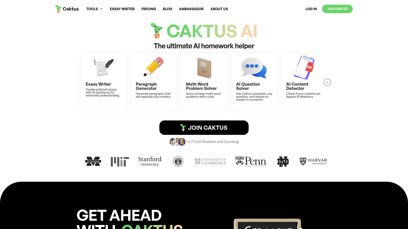 Caktus AI screenshot